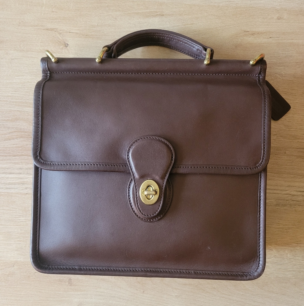 Vintage Coach Mahogany Willis Crossbody Bag